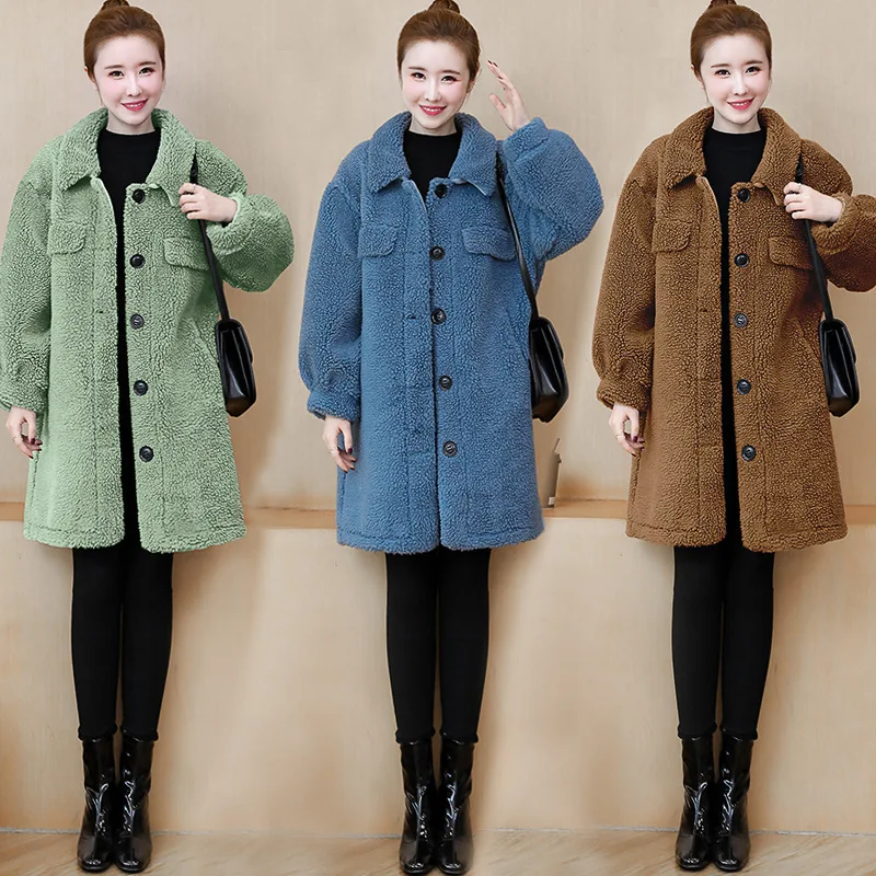 2019 Winter New Style Large Size Fat Mm Thick plus Velvet Mid-length Fur Thick Lamb's Wool Coat Overcoat
2019 Winter New Style Large Size Fat Mm Thick plus Velvet Mid-length Fur Thick Lamb's Wool Coat Overcoat