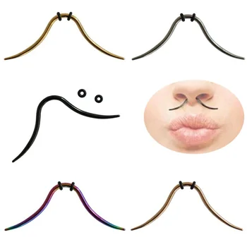 16G 14G moustache nose ring Nose Studs Hooks Bar Pin Nose Rings Body Piercing Stainless Steel Body Jewellery
16G 14G moustache nose ring Nose Studs Hooks Bar Pin Nose Rings Body Piercing Stainless Steel Body Jewellery