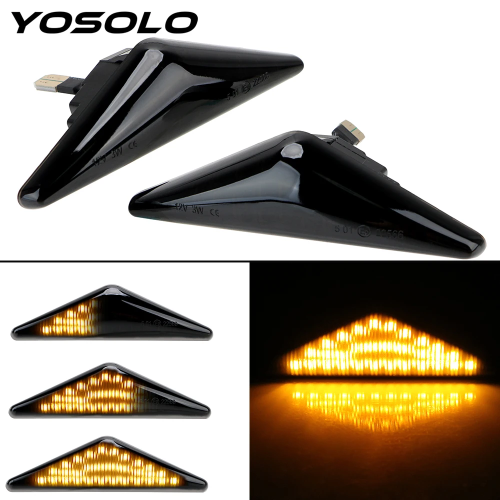 YOSOLO 1 Pair 18SMD Signal Lamp LED Car Dynamic Side Marker Turn Signal Light Flowing Water Light Blinker Light
YOSOLO 1 Pair 18SMD Signal Lamp LED Car Dynamic Side Marker Turn Signal Light Flowing Water Light Blinker Light