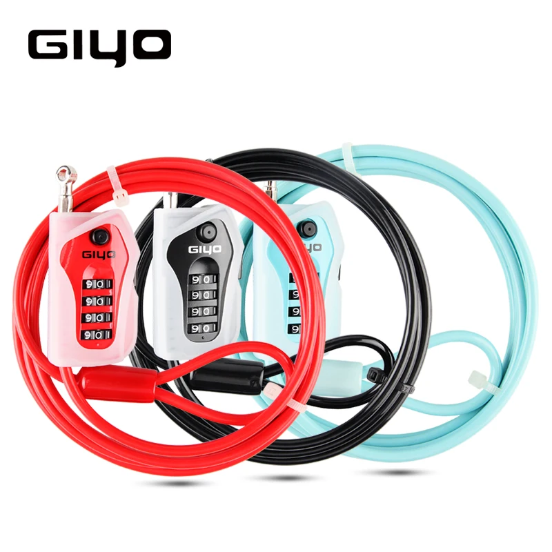 GIYO Anti-Theft Combination 4 Digit Code Bicycle Cable Lock Ski Board Motorcycle MTB Road Bike Lock Helmet Wire Lock for Bicycle
GIYO Anti-Theft Combination 4 Digit Code Bicycle Cable Lock Ski Board Motorcycle MTB Road Bike Lock Helmet Wire Lock for Bicycle