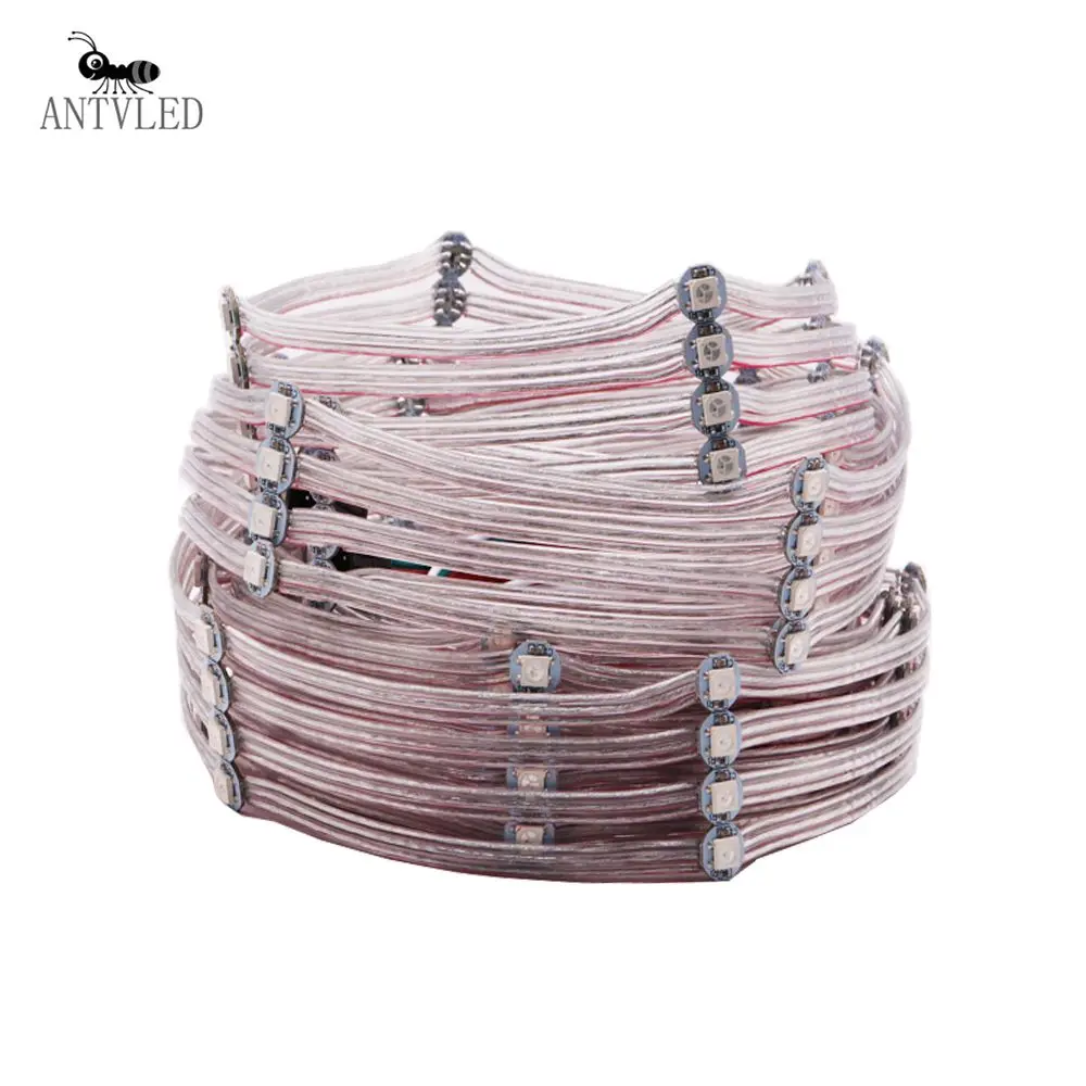 50PCS/100PCS WS2812B 5050SMD Pre-Wired RGB Pixel Module String Strip WS2811 IC Individually Addressable DC5V
50PCS/100PCS WS2812B 5050SMD Pre-Wired RGB Pixel Module String Strip WS2811 IC Individually Addressable DC5V