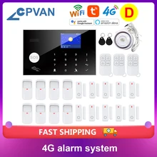CPVAN 4G Tuya Wifi Gsm Alarm Security System Motion Detector Alexa Compatible App Control Smart Home Wireless Safety Alarm Kits
CPVAN 4G Tuya Wifi Gsm Alarm Security System Motion Detector Alexa Compatible App Control Smart Home Wireless Safety Alarm Kits