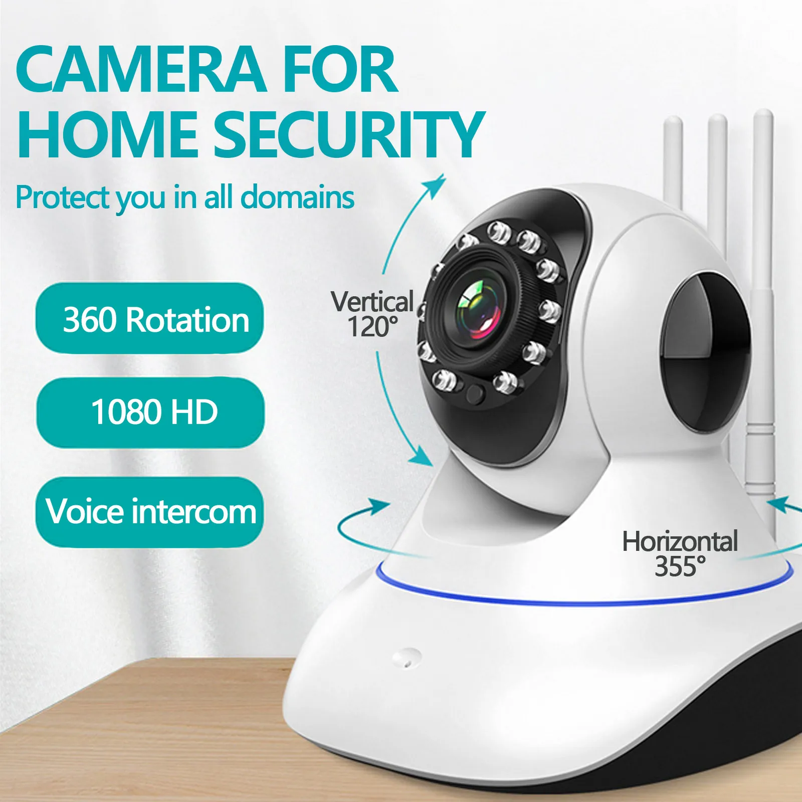 Gosear 1080P 2MP WiFi Wireless Camcorder Camera with Night Vision Two-way Audio Motion Detection Function for Home Security
Gosear 1080P 2MP WiFi Wireless Camcorder Camera with Night Vision Two-way Audio Motion Detection Function for Home Security
