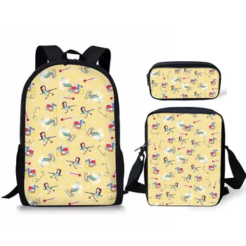 Cute Cartoon Nurse Pattern 3PCS Children Schoolbags Middle School Student Backpacks For Teen Girls Casual School Bag Mochilas
Cute Cartoon Nurse Pattern 3PCS Children Schoolbags Middle School Student Backpacks For Teen Girls Casual School Bag Mochilas