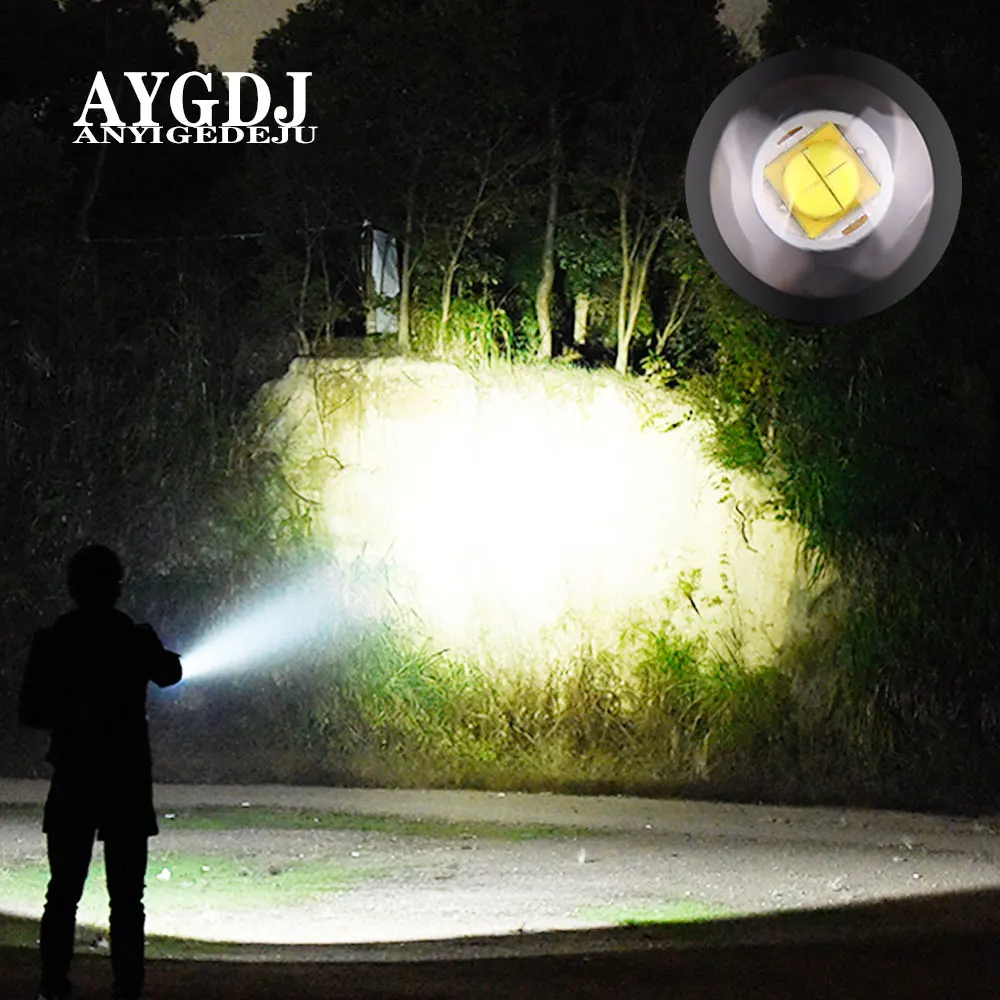 6000 lumens Power Bank led flashlight XHP 50 High Powerful Tactical flashlight usb torch lantern 18650 hunting lamp Flash light
6000 lumens Power Bank led flashlight XHP 50 High Powerful Tactical flashlight usb torch lantern 18650 hunting lamp Flash light