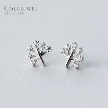 Colusiwei Real Sterling Silver 925 Fashion Tree Stud Earrings for Women Sparkling Clear CZ Branches Ear Pins Studs Fine Jewelry
Colusiwei Real Sterling Silver 925 Fashion Tree Stud Earrings for Women Sparkling Clear CZ Branches Ear Pins Studs Fine Jewelry