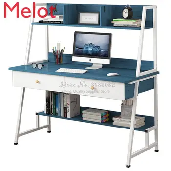 Simple Modern Woden Computer Desk Combination Steel Frame Tables Home Bedroom Desks with Bookshelf & Drawer Office Writing Desk
Simple Modern Woden Computer Desk Combination Steel Frame Tables Home Bedroom Desks with Bookshelf & Drawer Office Writing Desk