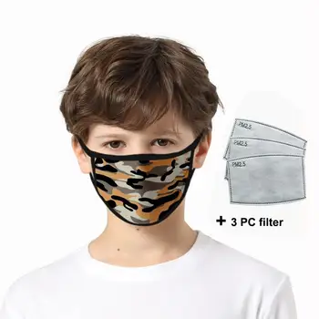 Kids Camouflage Print Breathable Facemask+3PC Filter Washable Reusable Cotton Mouth Mask For Boys Girls Dustproof Mask masque N4
Kids Camouflage Print Breathable Facemask+3PC Filter Washable Reusable Cotton Mouth Mask For Boys Girls Dustproof Mask masque N4