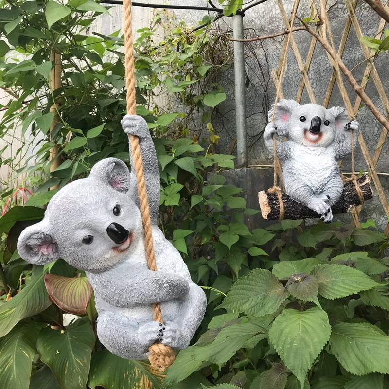 Pastoral simulation koala resin creative outdoor gardening courtyard decoration pendant swing panda home balcony furnishings
Pastoral simulation koala resin creative outdoor gardening courtyard decoration pendant swing panda home balcony furnishings