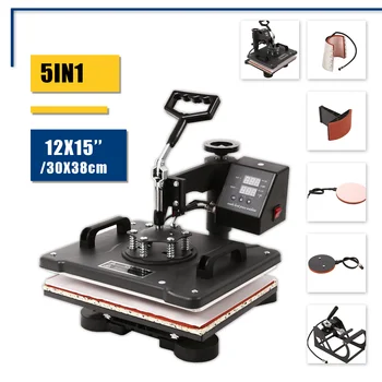 5IN1 30x38cm Heat Press Swing Away Heat Press Machines 12"x15" Digital Heat Press Best
5IN1 30x38cm Heat Press Swing Away Heat Press Machines 12"x15" Digital Heat Press Best