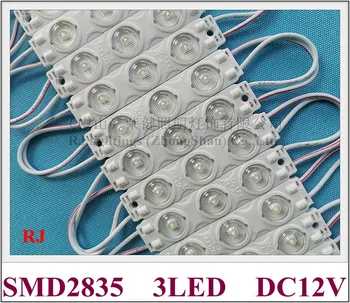 LED light module injection DC12V 74mm*16mm*8mm SMD 2835 3 LED 1.5W 200lm with diffuse lens 170 degree beam angle aluminum PCB
LED light module injection DC12V 74mm*16mm*8mm SMD 2835 3 LED 1.5W 200lm with diffuse lens 170 degree beam angle aluminum PCB