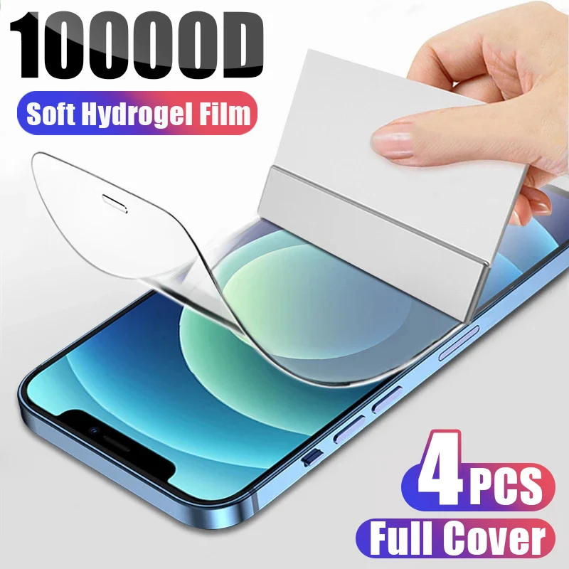 4PCS Hydrogel Film Screen Protector For iPhone 15 14 13 12 11 Pro Max Mini XR XSMax Protective On iPhone 8 7 6 6S Plus Not Glass
4PCS Hydrogel Film Screen Protector For iPhone 15 14 13 12 11 Pro Max Mini XR XSMax Protective On iPhone 8 7 6 6S Plus Not Glass