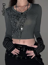 Darlingaga Harajuku Grunge Graphic Tee Printed Vintage T-shirts Women Dark Academia Techwear Summer Crop Tops Gothic Clothes Y2K
Darlingaga Harajuku Grunge Graphic Tee Printed Vintage T-shirts Women Dark Academia Techwear Summer Crop Tops Gothic Clothes Y2K