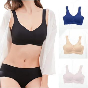 Sexy Backless Intimates Bras Wire Free Seamless Bra Bralette Women Push Up Lingerie
Sexy Backless Intimates Bras Wire Free Seamless Bra Bralette Women Push Up Lingerie