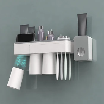 Toothbrush Holder Simple Space Saving Magnetic Suction Frame Organizer Practical Home Mount Rack Bathroom Tool Set Accessories
Toothbrush Holder Simple Space Saving Magnetic Suction Frame Organizer Practical Home Mount Rack Bathroom Tool Set Accessories
