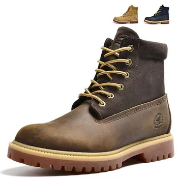 New Men Boots Genuine Leather Fashion Men's Boots High quality Drum Level Stitching Boots Man, Botas Hombre
New Men Boots Genuine Leather Fashion Men's Boots High quality Drum Level Stitching Boots Man, Botas Hombre