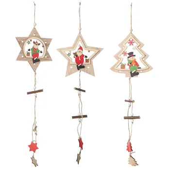 1PCS Star Printed Wooden Pendants Ornaments Xmas Tree Ornament DIY Wood Crafts Kids Gift for Home Christmas Party Decorations
1PCS Star Printed Wooden Pendants Ornaments Xmas Tree Ornament DIY Wood Crafts Kids Gift for Home Christmas Party Decorations