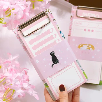 Cute Pink Sakura Theme Memo Pad+Clip Board Set 4 Designs Mixed 30 Sheets 85*170mm Cute Check List To Do List Notes
Cute Pink Sakura Theme Memo Pad+Clip Board Set 4 Designs Mixed 30 Sheets 85*170mm Cute Check List To Do List Notes