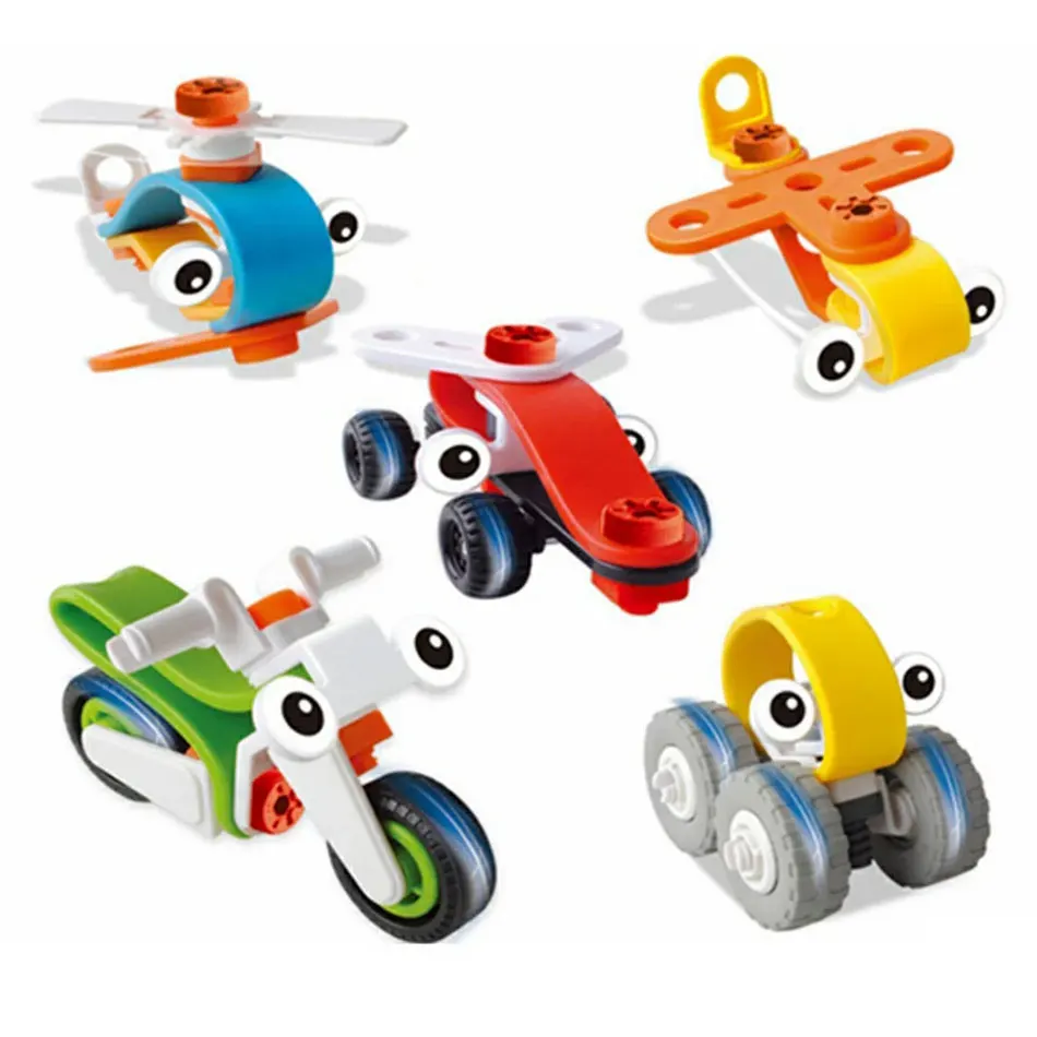 5pcs Intelligent Truck Car Plane Motorcycle Model with Assembly tool Creative DIY Screw blocks Construction Toys for Children
5pcs Intelligent Truck Car Plane Motorcycle Model with Assembly tool Creative DIY Screw blocks Construction Toys for Children