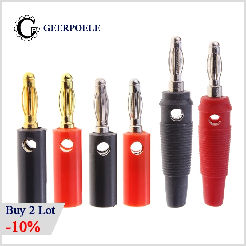 4MM Banana/Lantern Plug Male Wire Connector Feminino Conector Diy Electronic Cable Terminals Banaanstekker Adaptador Enchufes
4MM Banana/Lantern Plug Male Wire Connector Feminino Conector Diy Electronic Cable Terminals Banaanstekker Adaptador Enchufes