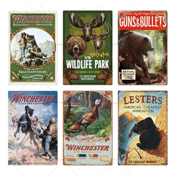 Hunting Metal Tin Sign Vintage Retro Animal Deer Owl Plaque Wall Decor for Man Cave Gun Shop Decorative Iron Plates Hunter Gift
Hunting Metal Tin Sign Vintage Retro Animal Deer Owl Plaque Wall Decor for Man Cave Gun Shop Decorative Iron Plates Hunter Gift