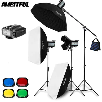 3x Godox QS400II / QS600II /QS800II / QS1200II 2.4G Wireless X1T Transmitter Studio Flash Light Set Softbox Lighting Kit
3x Godox QS400II / QS600II /QS800II / QS1200II 2.4G Wireless X1T Transmitter Studio Flash Light Set Softbox Lighting Kit