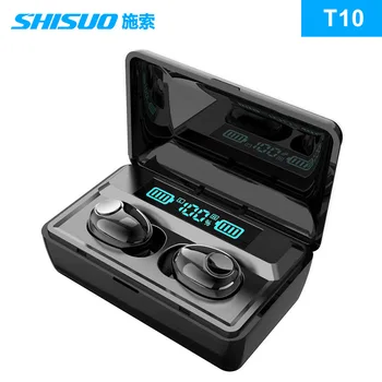 Hot Selling T10 TWS Bluetooth Earphones LED Digital Battery Indicator with Charging Warehouse Receipt Double Sports Waterproof
Hot Selling T10 TWS Bluetooth Earphones LED Digital Battery Indicator with Charging Warehouse Receipt Double Sports Waterproof