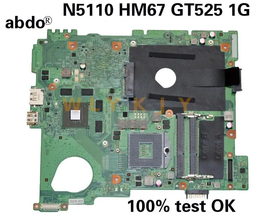 For Dell N5110 Laptop Motherboard with GPU GT525 1G HM67 DDR3 mwxpk 0MWXPK cn-0mwxpk 100% Test OK | Компьютеры и офис