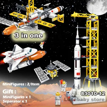 Space Adventure small building bricks Spaceship Rocket Launcher Space Ship Station Shuttle Spacecraft Building Blocks Kids Toys
Space Adventure small building bricks Spaceship Rocket Launcher Space Ship Station Shuttle Spacecraft Building Blocks Kids Toys