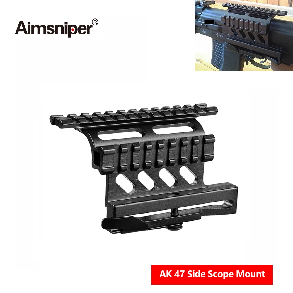 Aimsniper Picatinny Weaver Side Scope Mount Rail For AK Serie Quick QD 20mmRail Detach Double Side Sight Mount Bracket For Rifle
Aimsniper Picatinny Weaver Side Scope Mount Rail For AK Serie Quick QD 20mmRail Detach Double Side Sight Mount Bracket For Rifle