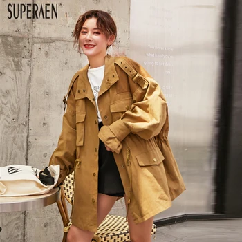SuperAen 2020 Spring and Autumn New Jacket Solid Color Wild Casual Ladies Jackets Single Breasted Fashion Women Clothing
SuperAen 2020 Spring and Autumn New Jacket Solid Color Wild Casual Ladies Jackets Single Breasted Fashion Women Clothing