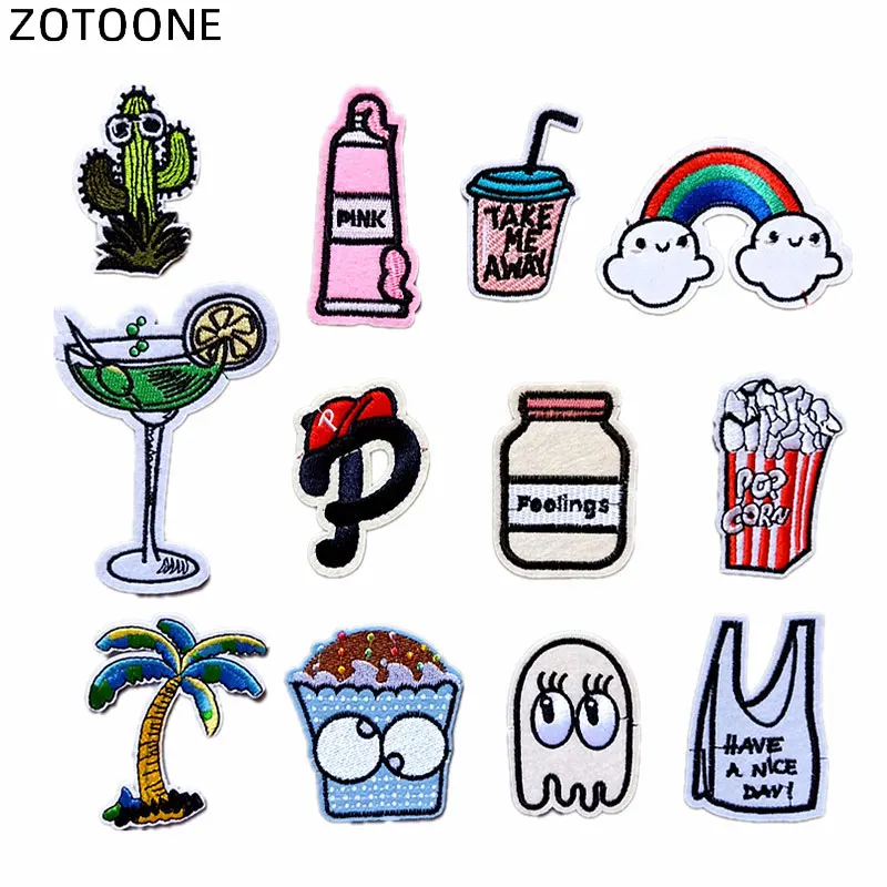 ZOTOONE Embroidery Patches for Jackets Iron on Rainbow Cup Snack Heat Transfer Patch Stripes Appliques Clothes Sew on Badges D
ZOTOONE Embroidery Patches for Jackets Iron on Rainbow Cup Snack Heat Transfer Patch Stripes Appliques Clothes Sew on Badges D