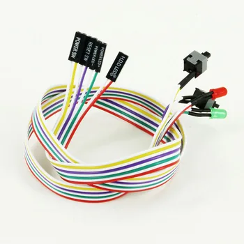 Power Supply I/O Reset Switch PC Motherboard Cable and Button Switch Replace a Broken Power Switch HDD indicator switch power