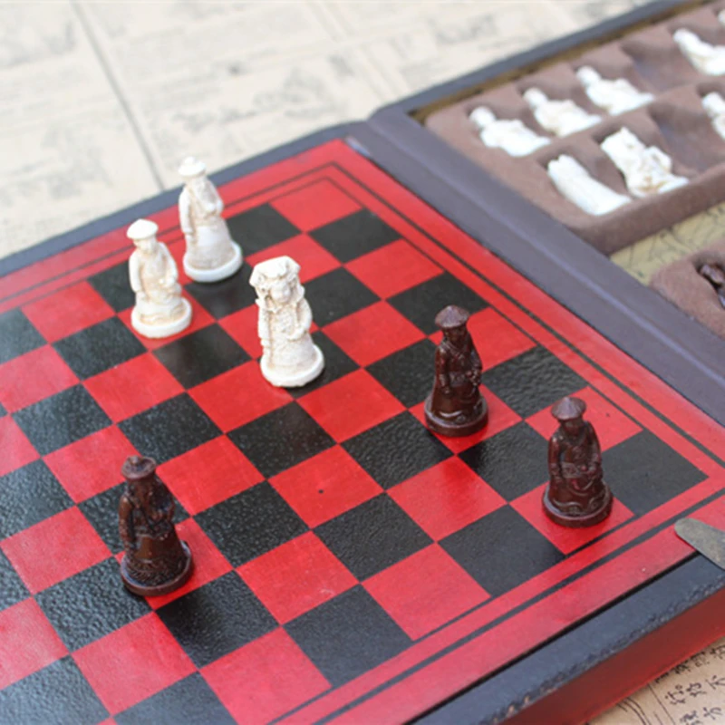 New Resin Chess Lifelike Pieces Hot Antique Chess Game Set Vintage Separate Checkerboard Game Pattern Chess Box Gift
New Resin Chess Lifelike Pieces Hot Antique Chess Game Set Vintage Separate Checkerboard Game Pattern Chess Box Gift