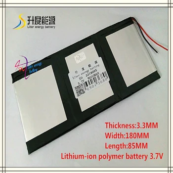 3.7V 9000mAH SD 3318085 (polymer lithium ion / Li-ion battery) for tablet pc,MOBILE POWER BANK;GPS,cell phone,speaker
3.7V 9000mAH SD 3318085 (polymer lithium ion / Li-ion battery) for tablet pc,MOBILE POWER BANK;GPS,cell phone,speaker