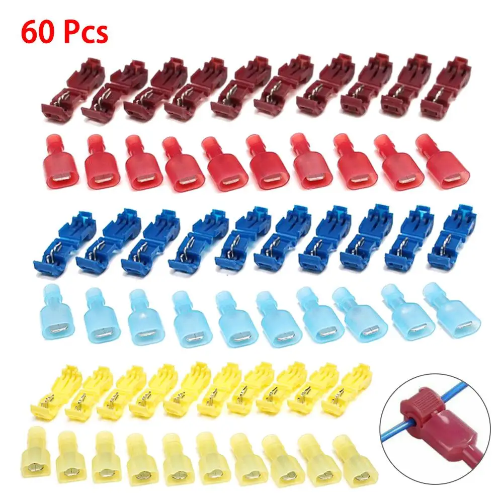 60PCS(30PAIRS) Wire Cable Connectors Terminals Crimp Scotch Lock Quick Splice Electrical Car Audio 22-10AWG 0.3mm-6mm
60PCS(30PAIRS) Wire Cable Connectors Terminals Crimp Scotch Lock Quick Splice Electrical Car Audio 22-10AWG 0.3mm-6mm