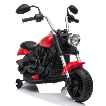 Kids Electric Ride On Motorcycle With Training Wheels 6V Red 
Kids Electric Ride On Motorcycle With Training Wheels 6V Red
