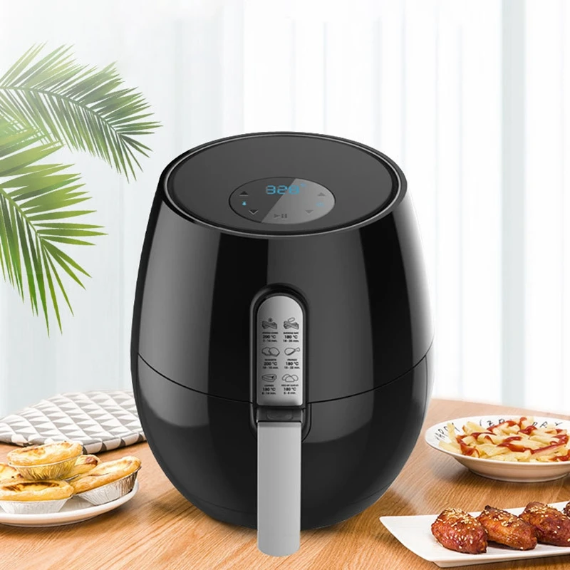 5.2L Power Air Fryer Digital LED Touch-Screen Timer Temperature Control Electric Deep Fryer Air Fryer Kitchen Tools EU Plug
5.2L Power Air Fryer Digital LED Touch-Screen Timer Temperature Control Electric Deep Fryer Air Fryer Kitchen Tools EU Plug