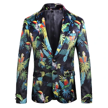 Floral Blazer Men 2020 Autumn Brand New Men One Button Blazer Jacket Party Stage Singer Costume Homme Chaquetas Hombre De Vestir
Floral Blazer Men 2020 Autumn Brand New Men One Button Blazer Jacket Party Stage Singer Costume Homme Chaquetas Hombre De Vestir