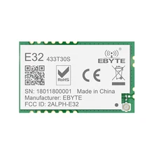 SX1278 Lora Module UART RF 433MHz 30dBm 8000M Long Range Wireless Transceiver Transmitter Receiver LORA Module Iot E32-433T30S
SX1278 Lora Module UART RF 433MHz 30dBm 8000M Long Range Wireless Transceiver Transmitter Receiver LORA Module Iot E32-433T30S