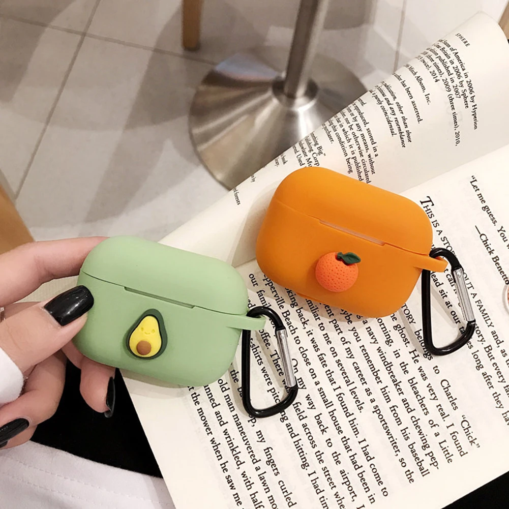 3D Cartoon Fruit Case for Apple AirPods Pro Wireless Buletooth Soft Silicone Avocado Orange Peach Shell with Hook Earphone Cover
3D Cartoon Fruit Case for Apple AirPods Pro Wireless Buletooth Soft Silicone Avocado Orange Peach Shell with Hook Earphone Cover