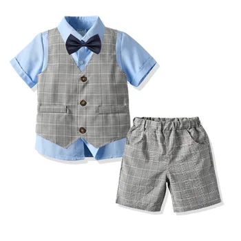 3pcs Childrens Clothing Set Toddler Boy Summer Gentleman Suit Infant Summer Clothes Baby Baptism Outfits Wedding Birhtday Party
3pcs Childrens Clothing Set Toddler Boy Summer Gentleman Suit Infant Summer Clothes Baby Baptism Outfits Wedding Birhtday Party