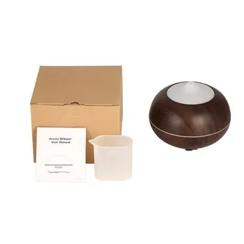 Air Humidifier Ultrasonic Aroma Essential Oil Diffuser 400ML e Half Wood Grain Color Changing with remote control
Air Humidifier Ultrasonic Aroma Essential Oil Diffuser 400ML e Half Wood Grain Color Changing with remote control