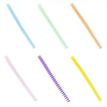 5pcs Plastic Loose Leaf Link Spiral Spring Circles Binder Ring for 30 Holes A4 Notebook Paper Book Scrapbook Stationery
5pcs Plastic Loose Leaf Link Spiral Spring Circles Binder Ring for 30 Holes A4 Notebook Paper Book Scrapbook Stationery