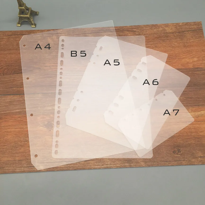 A5 A6 A7 B5 A4 Loose-leaf Divider And Baffle PP Transparent Matte Loose-leaf Universal Notebook Divider Accessories
A5 A6 A7 B5 A4 Loose-leaf Divider And Baffle PP Transparent Matte Loose-leaf Universal Notebook Divider Accessories