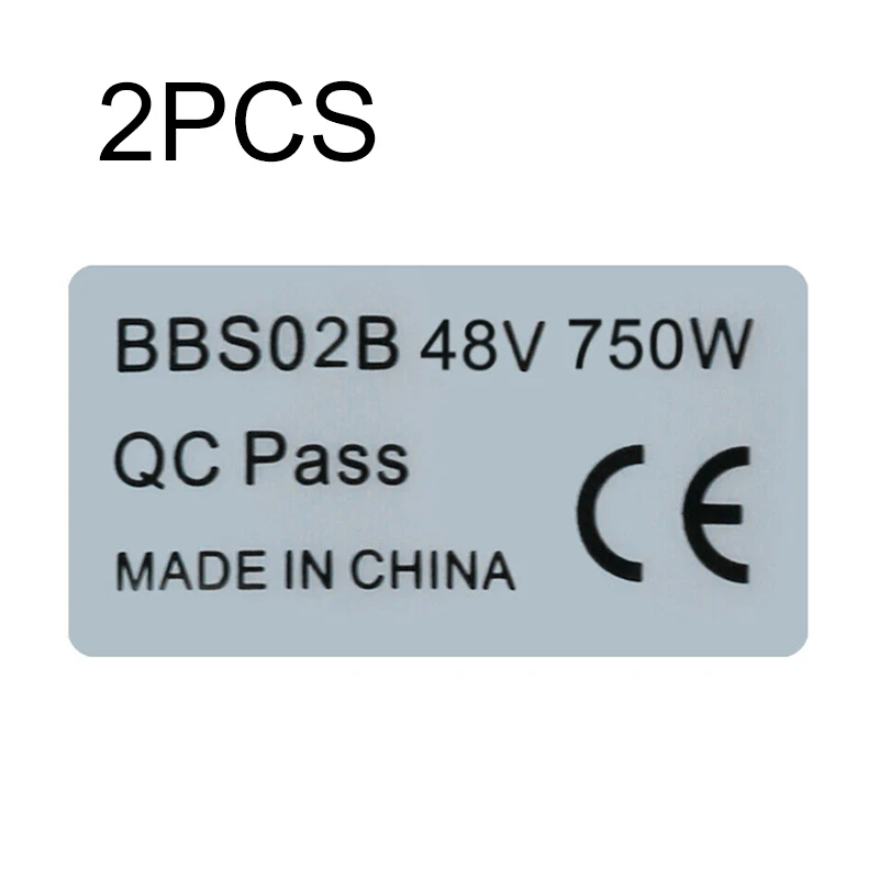 2*PCS 48V 750W Mid Drive Motor Stickers Self-adhesive Label Waterproof BBS02B high quality Durable BBSHDMid motor Stickers
2*PCS 48V 750W Mid Drive Motor Stickers Self-adhesive Label Waterproof BBS02B high quality Durable BBSHDMid motor Stickers