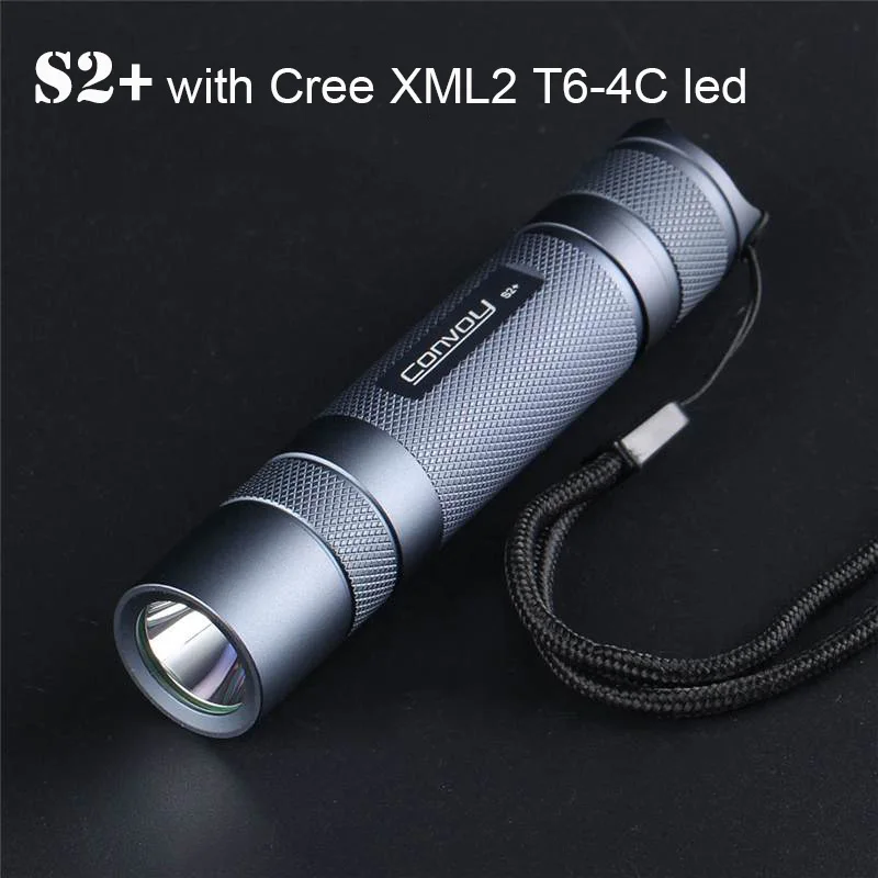 LED Flashlight Convoy S2+ Cree XML2 T6-4C 7135x8 Grey Lantern LED Torch Head Lamp Lanterna Bicycle Tent Light Zaklamp Torcia Led
LED Flashlight Convoy S2+ Cree XML2 T6-4C 7135x8 Grey Lantern LED Torch Head Lamp Lanterna Bicycle Tent Light Zaklamp Torcia Led