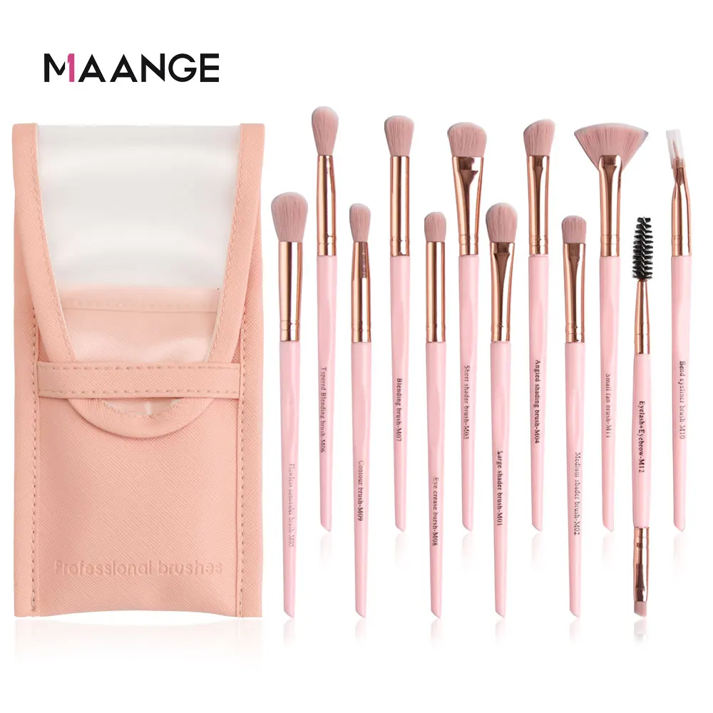 12pcs Makeup Brushes Set Smooth Concave Handle Eye shadow Eyebrow Powder Make up Tool Kit Set Portable PU Bag drop shipping
12pcs Makeup Brushes Set Smooth Concave Handle Eye shadow Eyebrow Powder Make up Tool Kit Set Portable PU Bag drop shipping