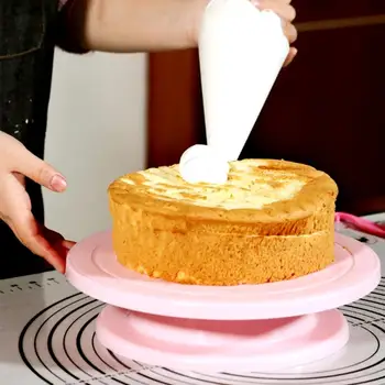 Plastic Cake Turntable Rotating Cake Plastic Dough Knife Decoration Cream Cake Holder Rotating Table DIY Pot Baking Pan Tool
Plastic Cake Turntable Rotating Cake Plastic Dough Knife Decoration Cream Cake Holder Rotating Table DIY Pot Baking Pan Tool