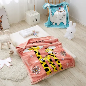 Cartoon Giraffe Printed Double-Layer Thick Cartoon Children's Blanket Cloud Blanket for Childrens Bedroom 
Cartoon Giraffe Printed Double-Layer Thick Cartoon Children's Blanket Cloud Blanket for Childrens Bedroom